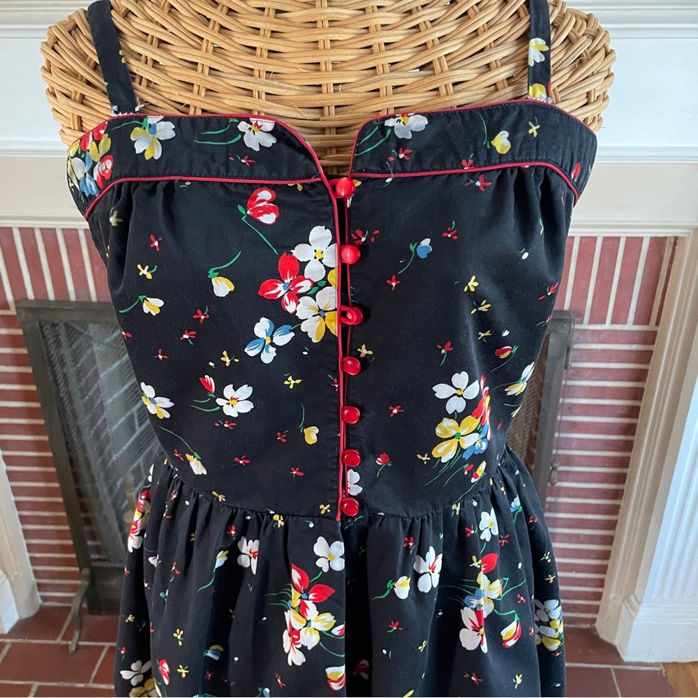 80’s Vintage Altogether floral pinup dress